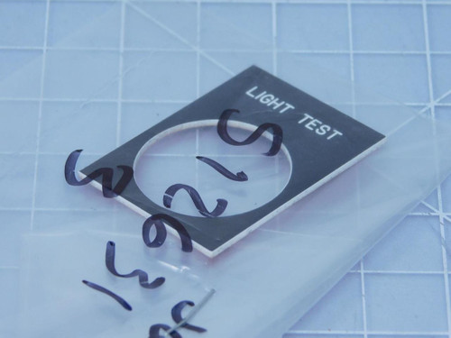 Lot of 8  512631 Light Test Switch Covers LP127939 For Sale