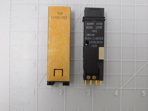 Korry 17B9E3019-587    Push-Lighted Switch For Sale
