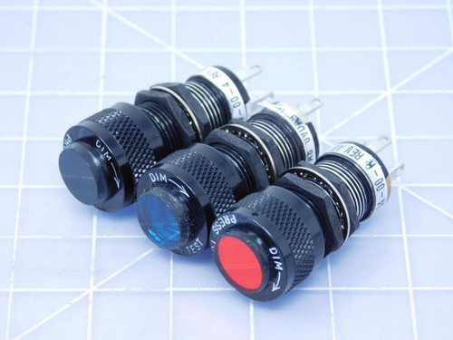 Lot of 3  844E3129-901CL    Pushbutton Switches For Sale