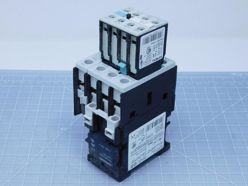 Siemens 3RT1325-1B..0    Contactor w/ 3RT1926-1ER00 Diode Surge Suppressor And 3RH1921-1FA22 Auxiliary Contact For Sale