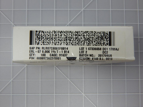 Lot of 83 Vishay RLR07C8061FSB14    Res Metal Film 8.06K Ohm 1% For Sale