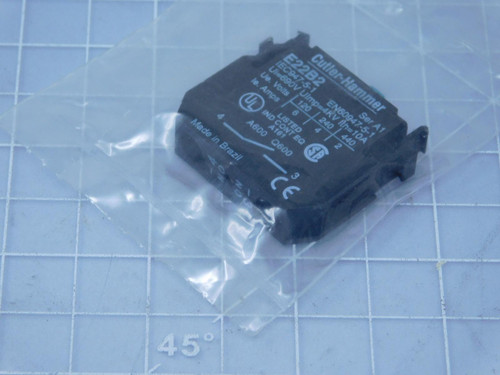 Lot of 3 Cutler-Hammer E22B2    Contact Blocks 1 NO Screw terminals For Sale