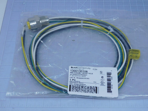 Woodhead 1R3000A20F060 1300130108   MC Receptacle 3 P Female Straight 16 AWG PVC Leads 6 Ft For Sale