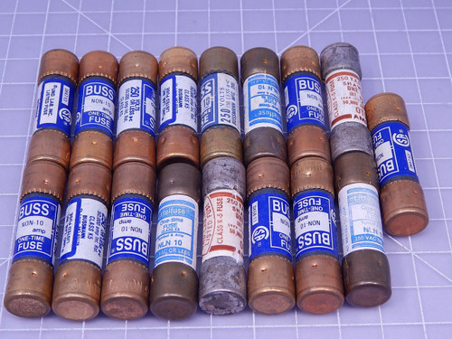 Lot of 17 Cooper NON-10    One-Time Fuse For Sale