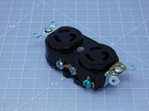 Leviton 4700    Duplex Locking Receptacle 15 A - 125 V 2 P 3 W For Sale