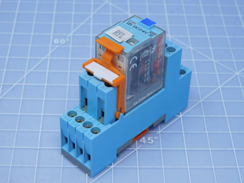 Lot of 2 Releco Serie QR-C    Relays w/ Base For Sale
