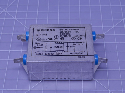 Siemens B84112-B-B30    Power Line Filter For Sale