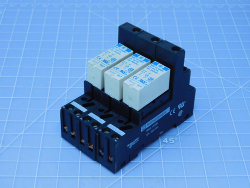 Lot of 3 Telemecanique RSB 1A120bd RSZE 1S35M Relays w/ Socket For Sale