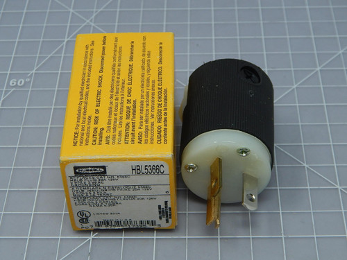 Hubbell HBL5366C  2 Pole 3 Wire Plug For Sale