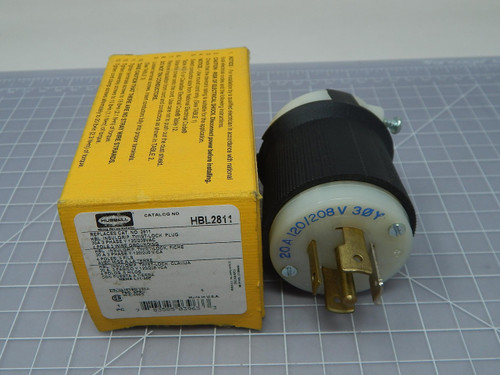 Hubbell HBL2811  Twist Lock Male Insulgrip Plug For Sale Hubbell HBL2811  Twist Lock Male Insulgrip Plug For Sale