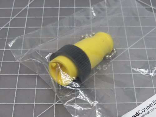 Woodhead 1300180141 572408 Mini Change Shorting Plug 2P Male 16-1 W/6" Chain PVC Head For Sale