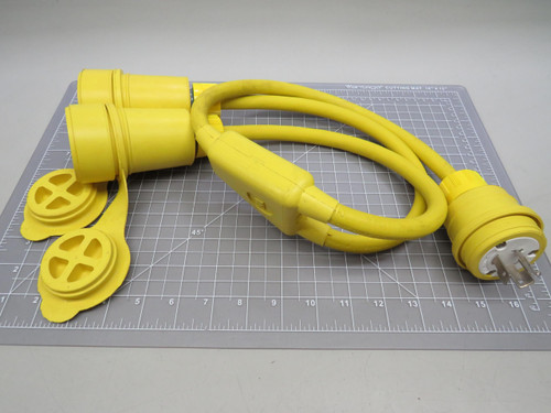 Woodhead   20 Amp 250 Volt Plug to 2 socket Waterproof Connectors For Sale Woodhead   20 Amp 250 Volt Plug to 2 socket Waterproof Connectors For Sale