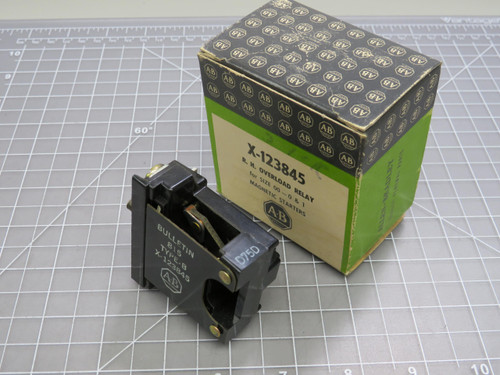 Allen-Bradley X-123845 Type-B R.H.Overload Relay For Sale