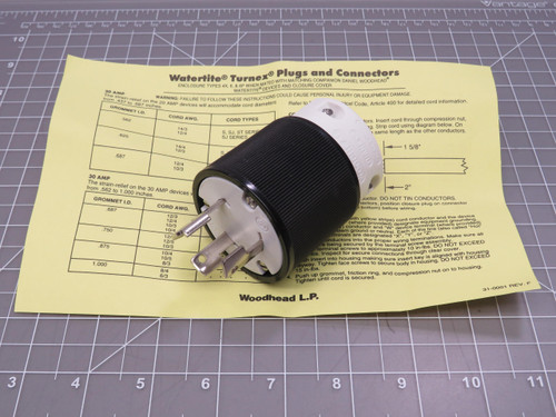 Woodhead 1301450045 28T08 Hi-Amp Turnex Plug 30A 125/250 For Sale