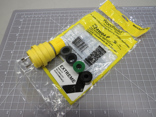 Woodhead 1301460205 24W04-P Watertite Extreme Plug Locking Blade 2 Pole/2 Wire NEMA L1-15 125V For Sale