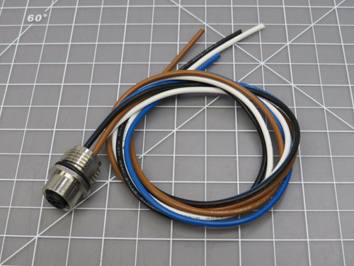 Brad Connectivity 1205020008  Specialized Cable M12 Power Receptacles 4P TC FE STR For Sale