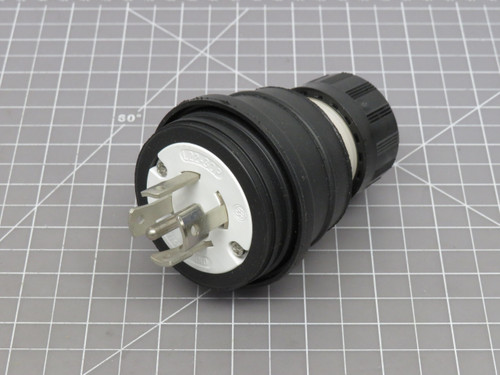 Woodhead 1301470087 28W82BLK Watertite Turnex Plug NEMA L22-30P 30A 3PY 277/480V For Sale
