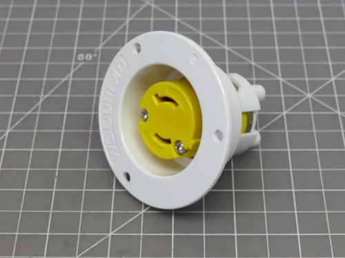 Woodhead 1301490018 2504MB Flanged Receptacle Outlet Nema L1-15R For Sale