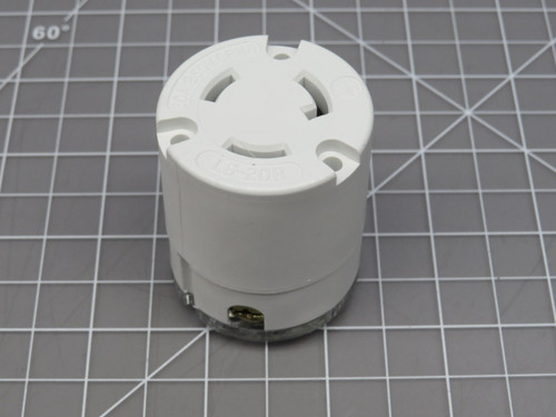 Woodhead   Twist Lock 3 Wire Power Cord Plug NEMA L6-20R For Sale
