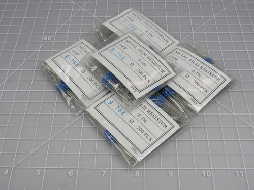 Lot of 1000 Yageo MFR-1/4W-B MFR-25FBF52-9K76 Metal Film Resistor For Sale