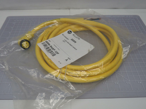 Lot of 10 Allen-Bradley 889N-R4AF-12F  QD Cordset  4 Pin Mini Right Angle 12 Ft For Sale