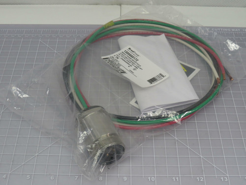 Brad Power 1300660172 CR4006A30M0108 Power Receptacle  4 Pole Male Straight  1/2 In NPT 1M 10 PVC Leads PVC Wire For Sale