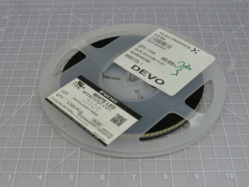 Lot of 2900 Nichia FLX-001-0640 NF2W757GT-VF1 Mid Power White LED Chip with Data Sheet For Sale