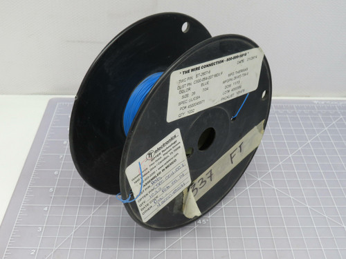 TT Electronics ET-2607-6 C500-054-007 Blue Wire Cable Size 26 7/34 300 FT For Sale