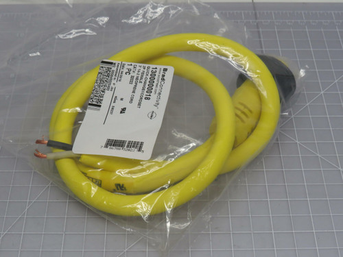 Brad Connectivity 1300000018 32022 Quick-Change Cordset 2P Female 3´14-2 Neoprene Cord For Sale