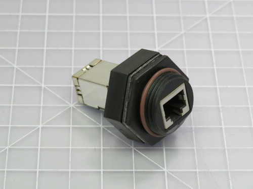 Molex 1300550001 ENSP1F5 Brad RJ-Lnxx Ethernet Pass-Through RJ-45 Female Receptacle Shielded  For Sale