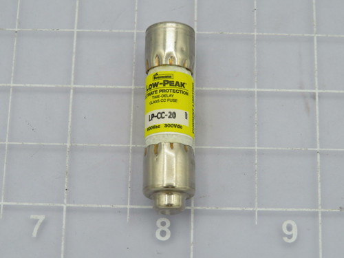 Lot of 10 Cooper LP-CC-20  Low-Peak Class CC Fuses  600 VAC 300 Vdc  For Sale