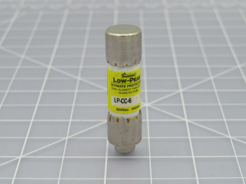 Lot of 5 Cooper LP-CC-6  Low-peak Class CC Fuse 600 VAC 150VDC  For Sale