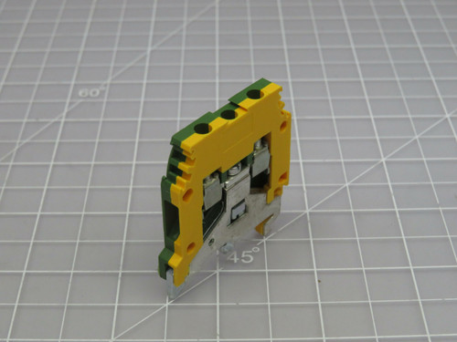 Lot of 45 ETE 1SNA165113R1600  Terminal Block Yellow/Green  For Sale