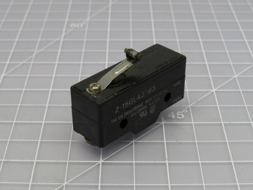 Lot of 4 Omron  Z-15GL42-B3  Micro Switch 15A 125 250 or 480 VAC 1/8 HP 125A   For Sale