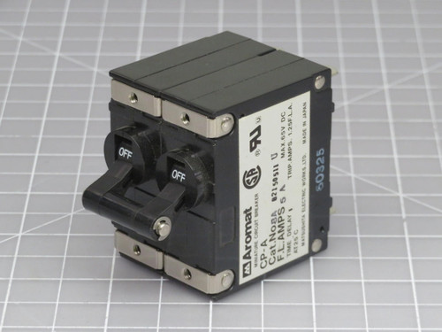 Aromat CP-A BA Circuit Breaker 5 Amp 65 VDC   For Sale