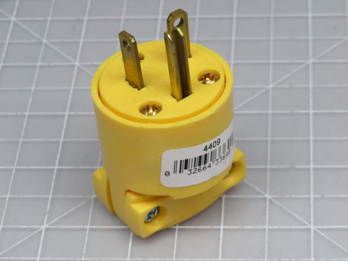 Lot of 10 Cooper 4409-Box  Vinyl Plug 5-20P 3W 20 Amp 125 VAC  For Sale