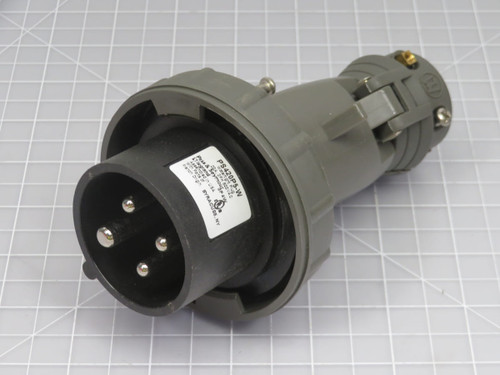 Pass & Seymour  PS420P5-W  Pin & Sleeve Watertight Plug 20 Amp 3PH 600 VAC 3P 4W Grdg  For Sale