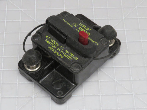 185120F  120 Amp Thermal CIrcuit Breaker  42 VDC  For Sale