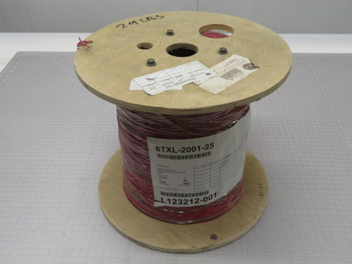 Lot of 5000 FT Southwire  6TXL-2001-25 20TXL25 TXL Primary Wire 20 AWG XLPE Red  For Sale