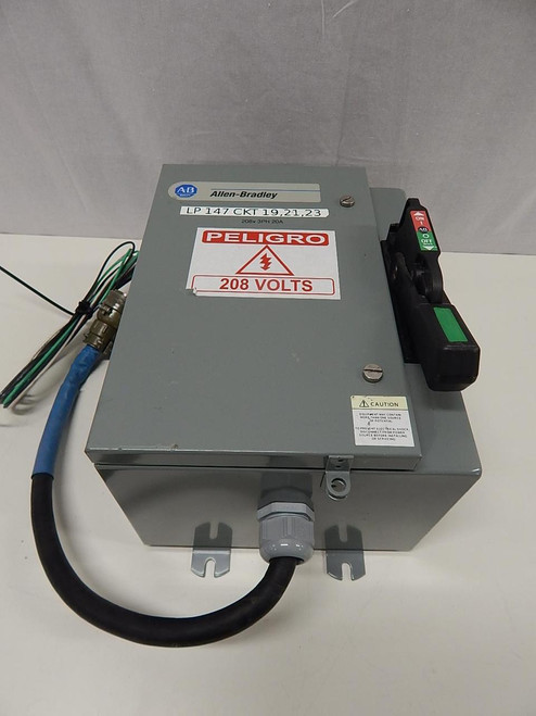 ALLEN BRADLEY 1494G-BF3N DISCONNECT SWITCH HEAVY DUTY 30A 600VAC NONFUSED