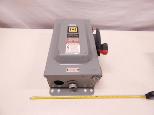 SQUARE D 40275-808-01 HEAVY DUTY ENCLOSED SWITCH 60A 240VAC T77873