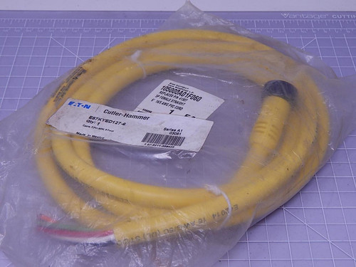 Eaton E57KYED127-6 5 Pos Female Straight 6' 16/5 AWG PVC Cord T115715 For Sale