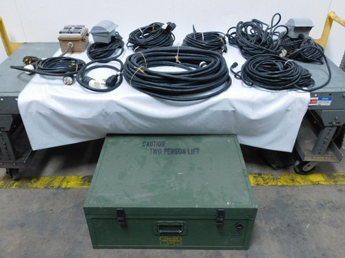 Lot of 13 Cowart Wholesale Lot of Military Electrical Heavy Duty Extension Cables T118660 For Sale