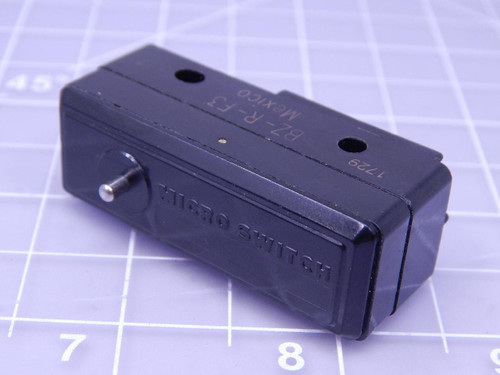 Micro Switch BZ-R-F3 BZ Series Premium Large Basic Switch, Single Pole Double Throw Circuitry, 15 A at 250 Vac, Pin Plunger Actuator, Solder Termination, Silver Contacts T124051 For Sale