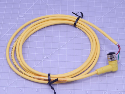IFM Electronic E18203 1200720760   3-Wire Right Angle Micro AC Connector Nickel/Brass Coupling Nut 22 AWG For Sale