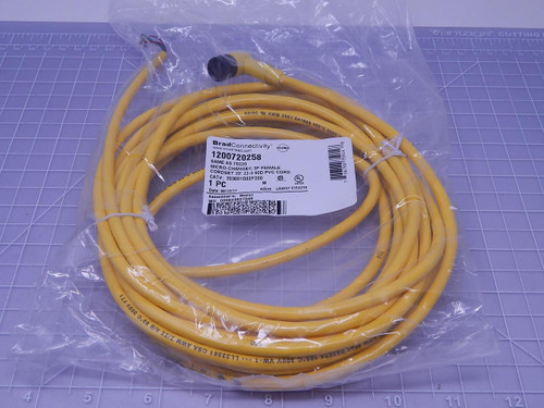 Brad Connectivity 1200720258 703001D02F200   Micro-Change (1/2"-20 UNF) Single-Ended Cordset 3 Poles Female For Sale