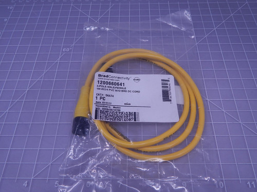 Woodhead 5AA74 1200660641   4 P M/F 22/4 PVC W/O BRD DC Cord 1 M For Sale