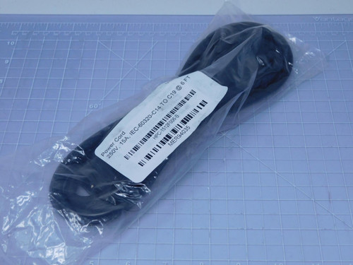 Case of 40 Black Power Power Cords 250 Volt 15 Amp 6 Ft For Sale