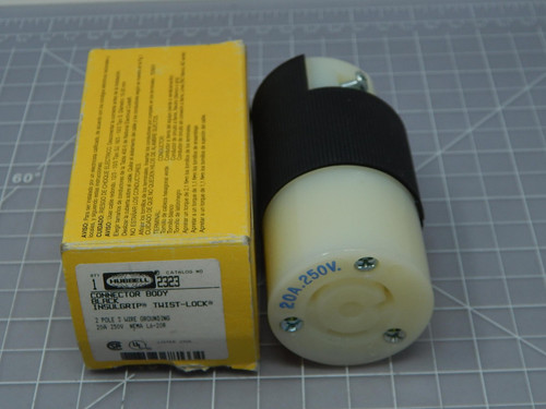 Hubbell 2323  Insulgrip Twist Lock Connector For Sale