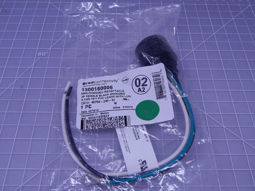 Molex 40754-249-51 1300160006   Mini-Change Receptacle
3P Female Black Anodized For Sale